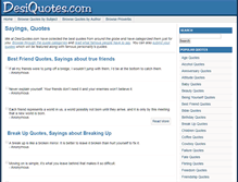 Tablet Screenshot of desiquotes.com